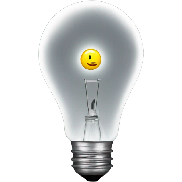 Lightbulb above person emoji