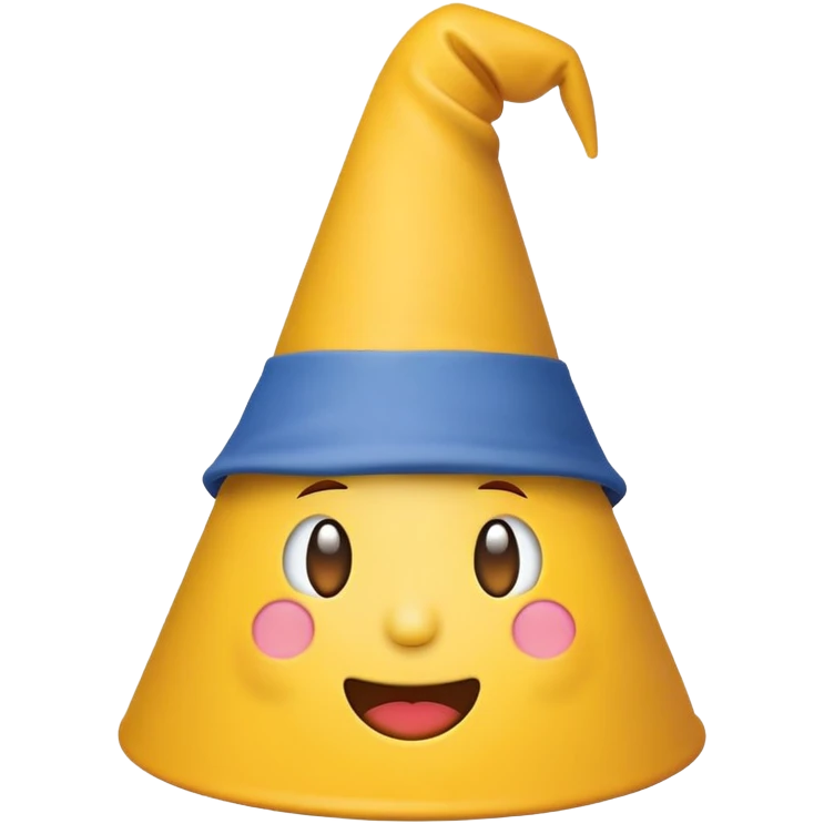 Emoji wearing a dunce hat emoji