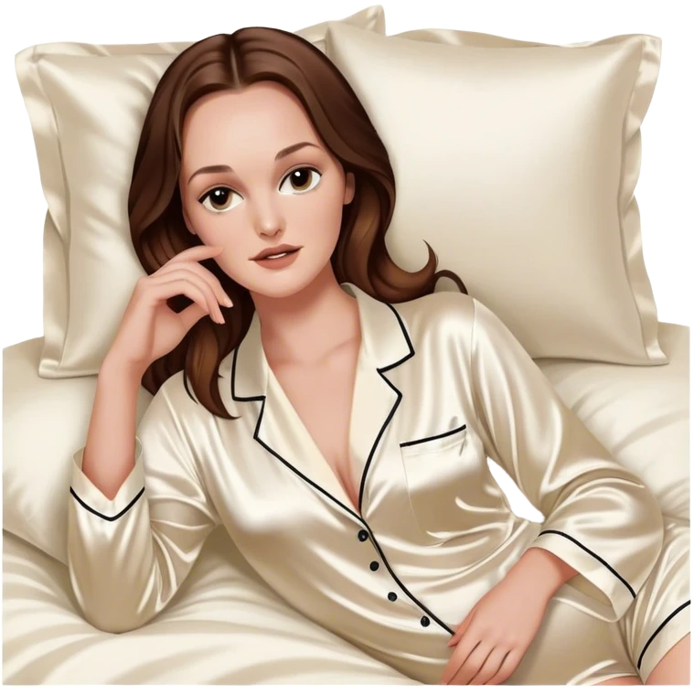 best quality eighton meester in bed with la perla silk pyjamas  emoji