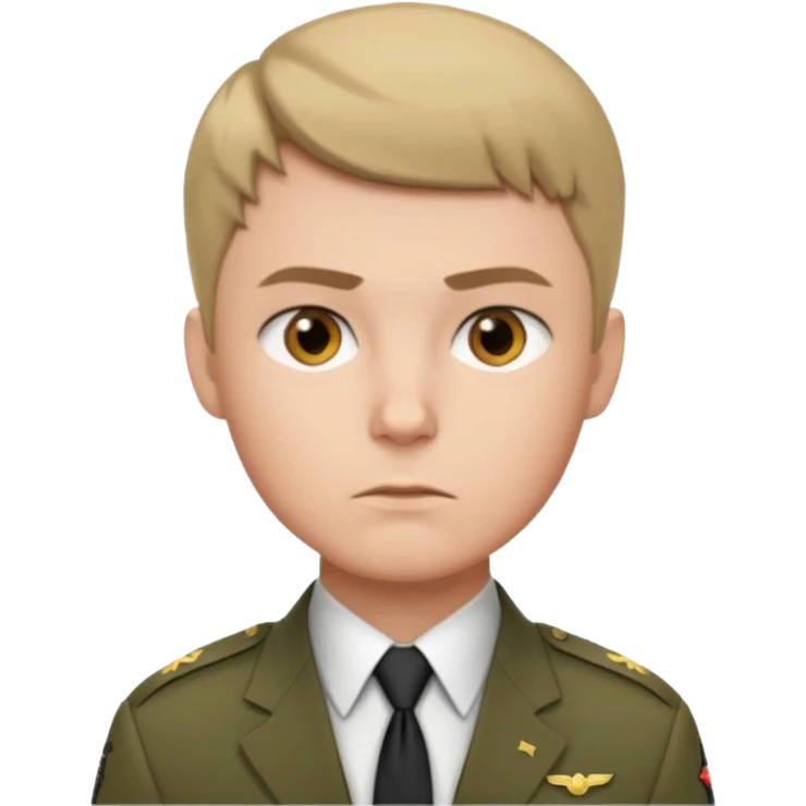 soldier with tie emoji