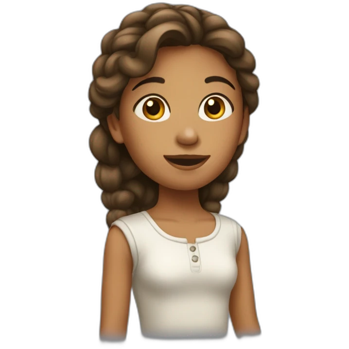 Une fille qui fait du tam-tam emoji