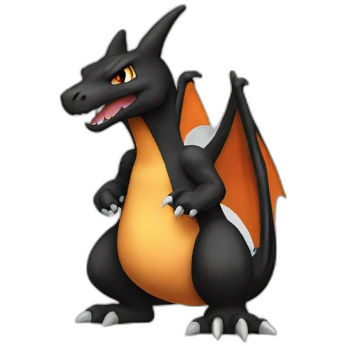 Black Charizard emoji