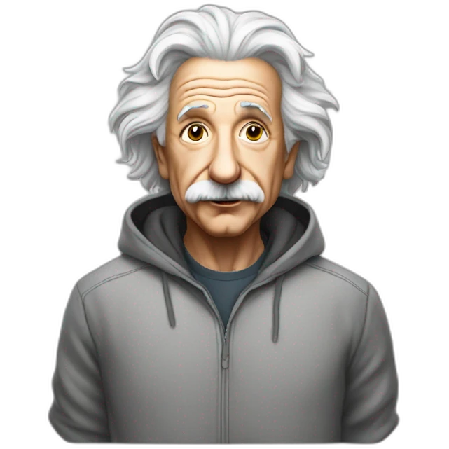 einstein in hoodie emoji