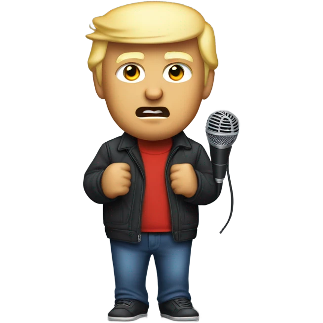Trump rapping emoji