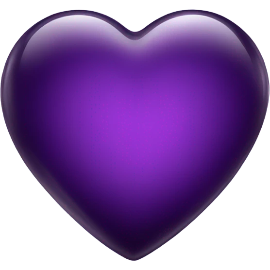 glass dark purple heart  emoji