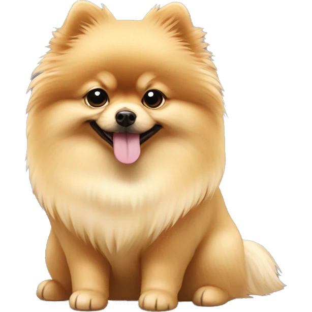 ￼ blonde Pomeranian￼ emoji