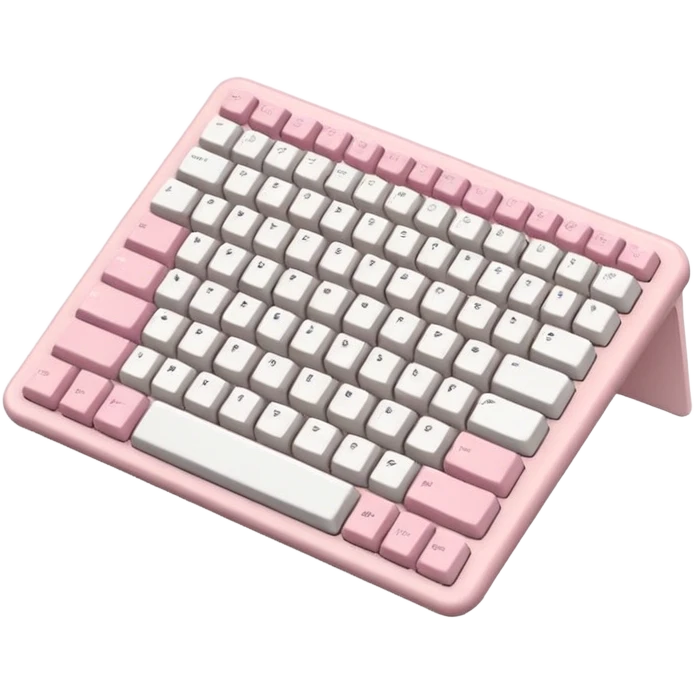 light pale pink keyboard emoji