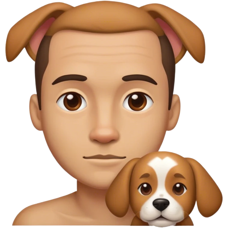 replace a man’s face with a dogs face  emoji