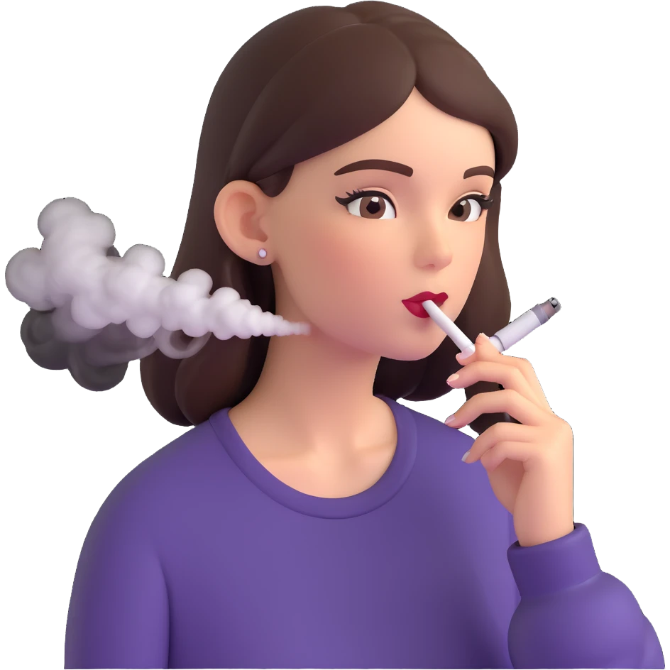 girl cani vaping emoji