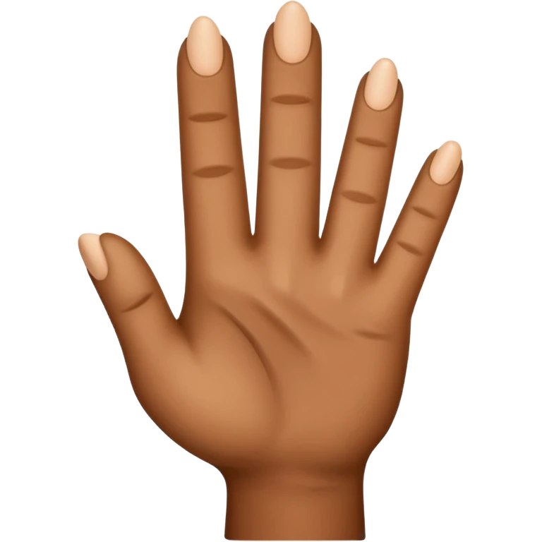 brown finger pointing up emoji