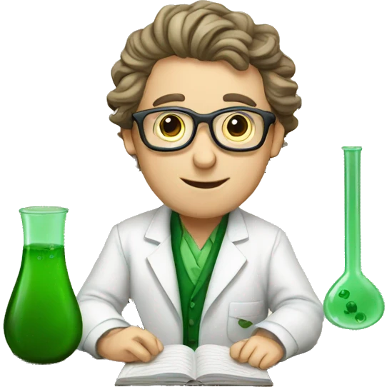 irish scientist studying emoji