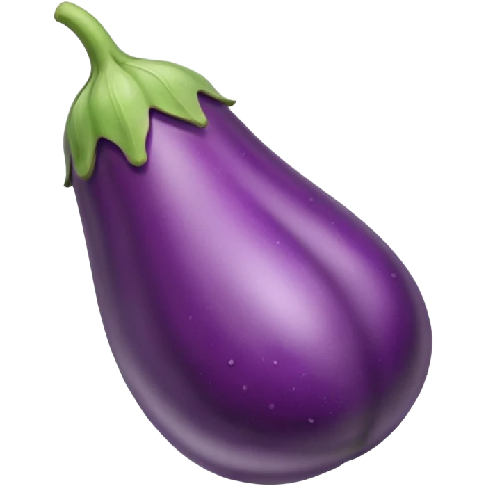 Eggplant with white liquid  emoji