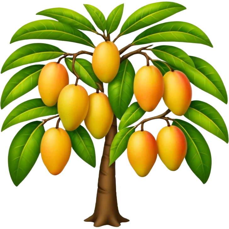 Mango tree, very less mangos. emoji