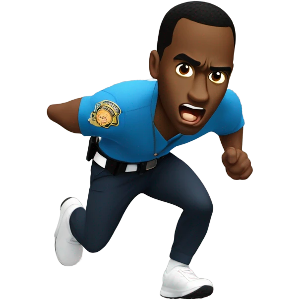 P diddy running from the law  emoji