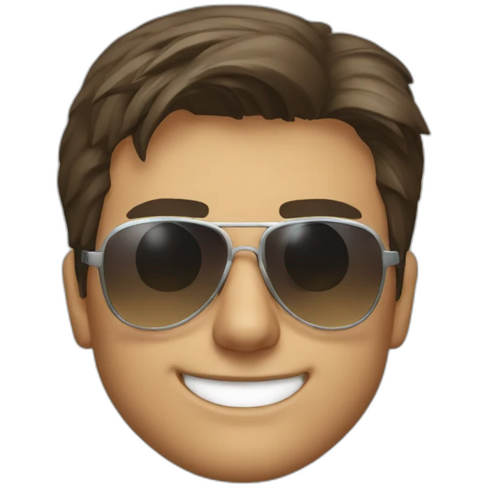 Tom cruise with sunglasses emoji