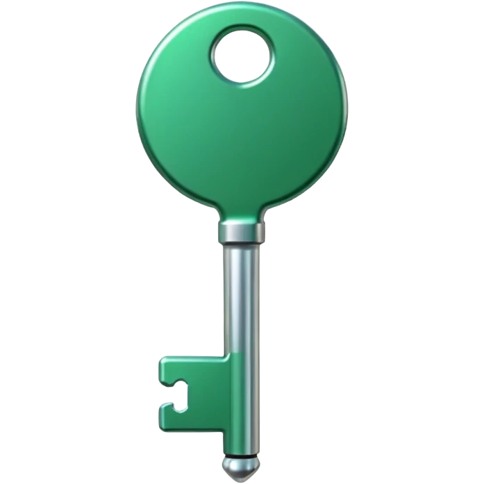 medieval minimalistic green key icon emoji
