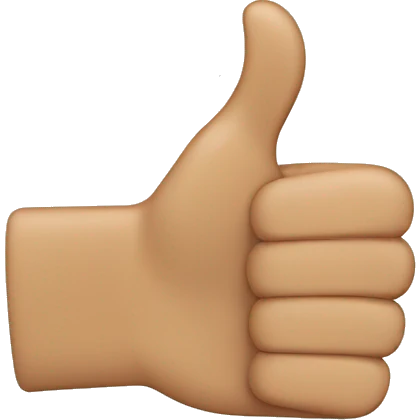 thumbs up with fingers point at the different direction emoji