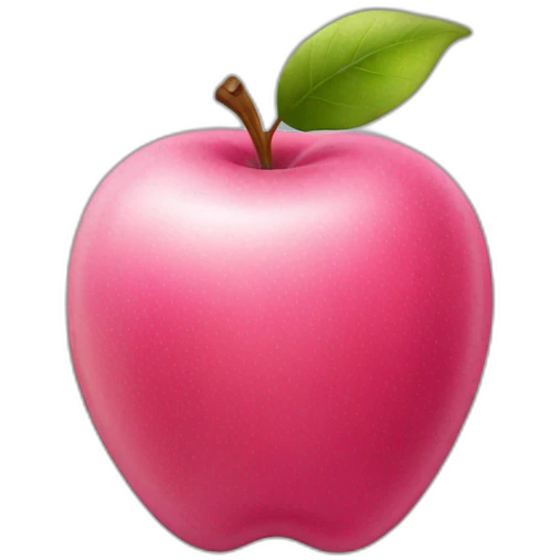 apple pink emoji