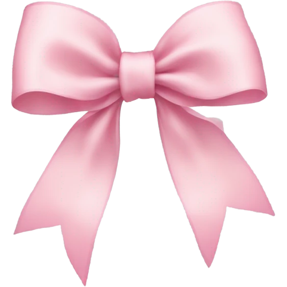 light pink ribbon bow emoji