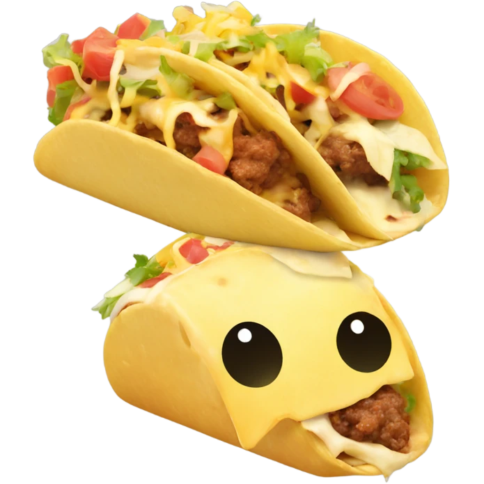 a french-tacos, with some processed cheese on top emoji