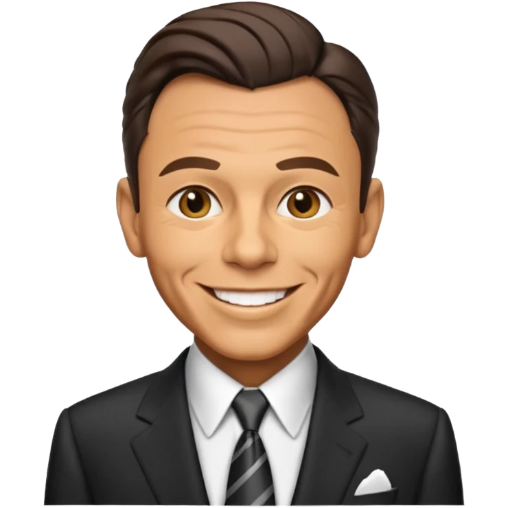 Frank sinatra emoji showing good data emoji
