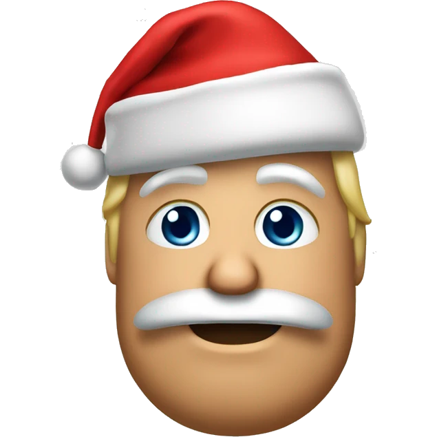 Donald Trump with santa hat emoji