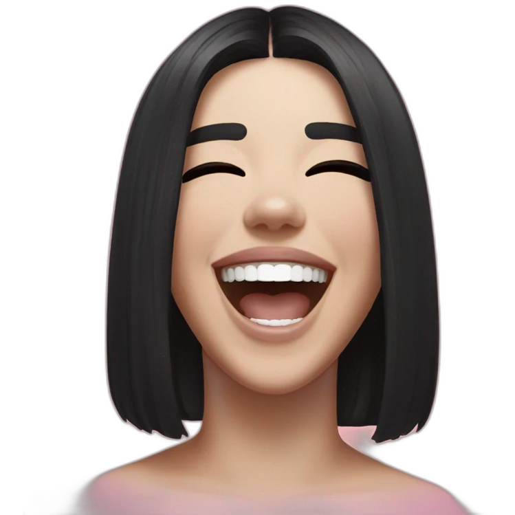 Dua Lipa Laughing emoji