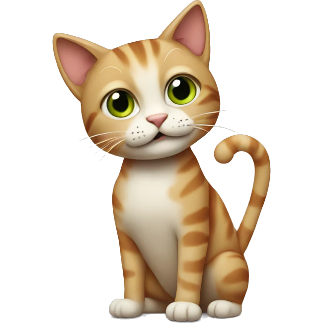 Cat with joint emoji
