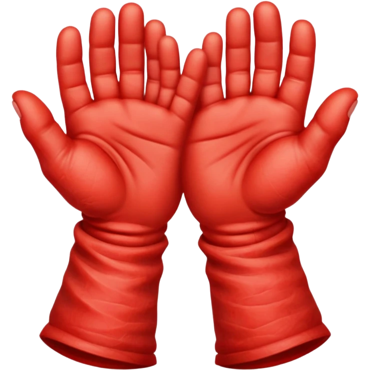 Red hands emoji