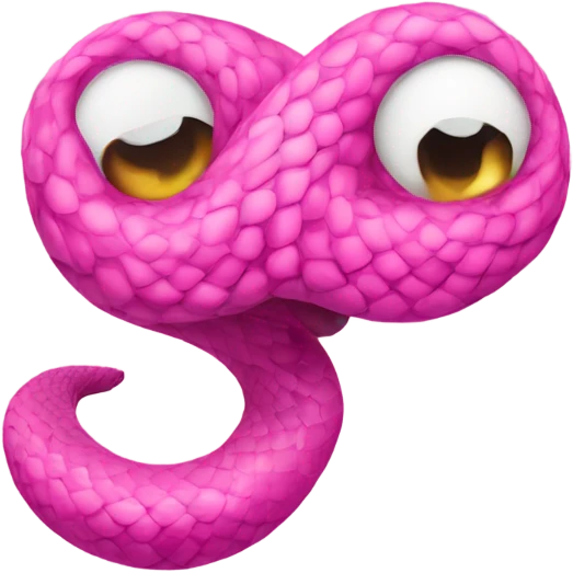 pookie pink snake emoji