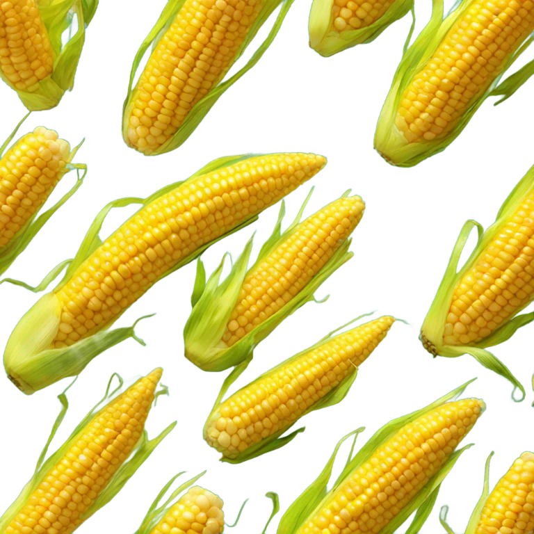 Corn with curly hair emoji