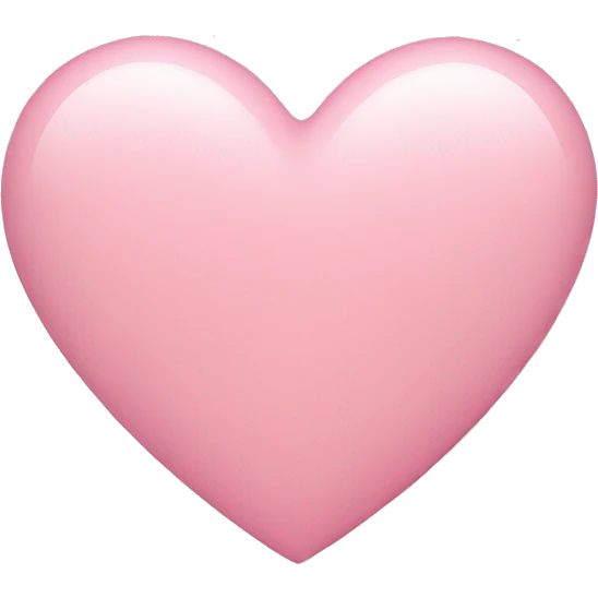 light pink heart  emoji