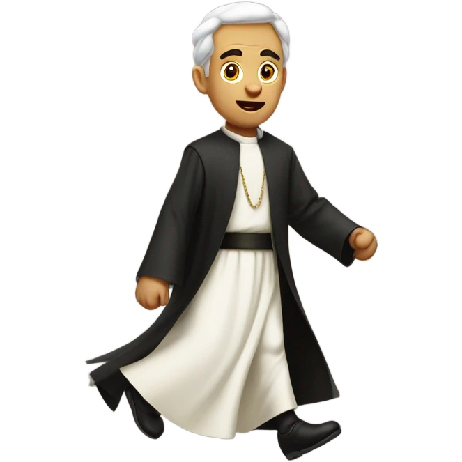 Priest running  emoji