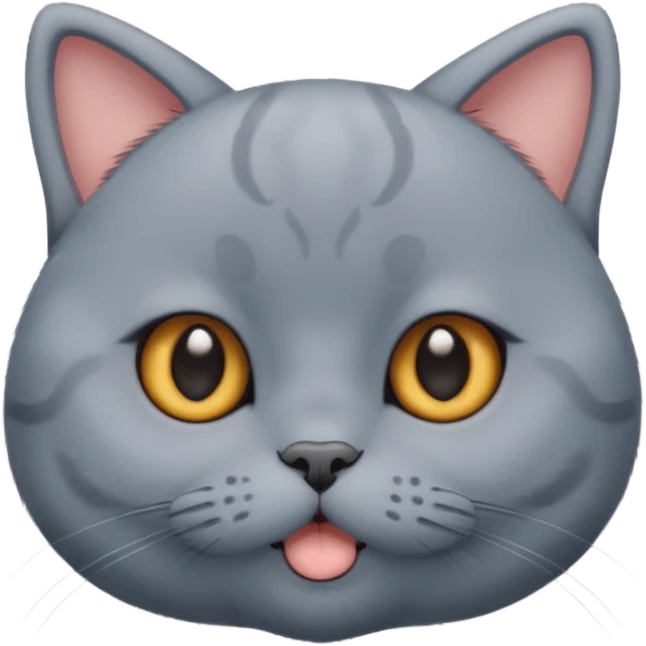 英短蓝猫可爱的表情 emoji