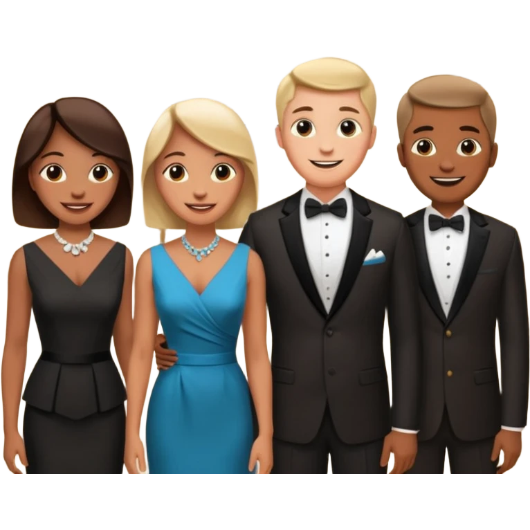 hotel reception with some people emoji