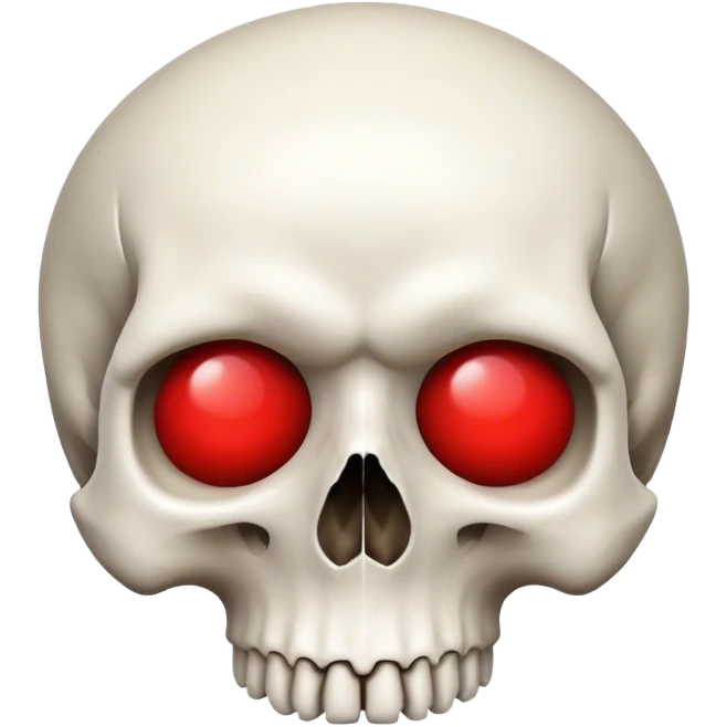 skull with japanese red circle emoji