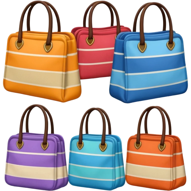 striped bags emoji