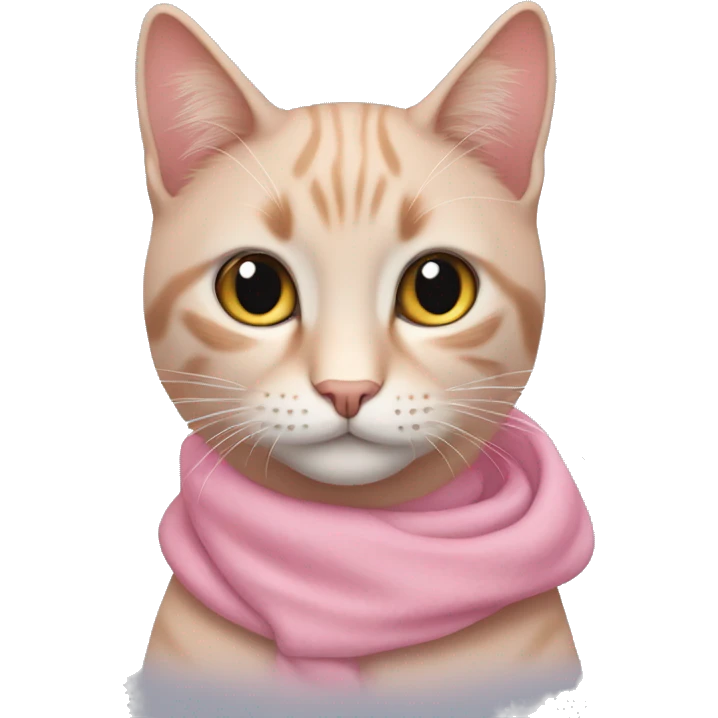 Un gato rosa  emoji