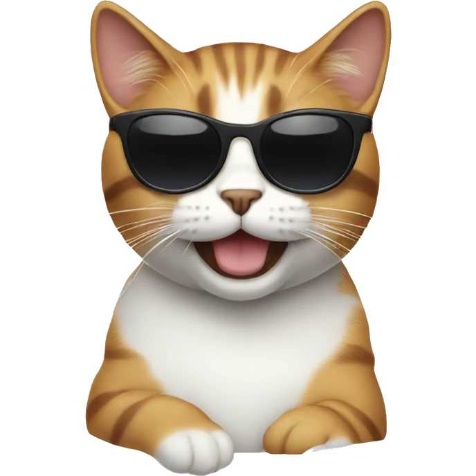 Cat with sunglasses emoji