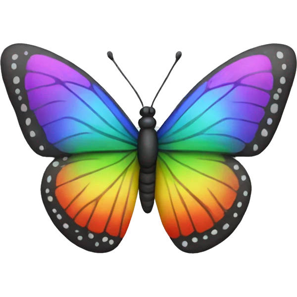 Rainbow butterfly  emoji