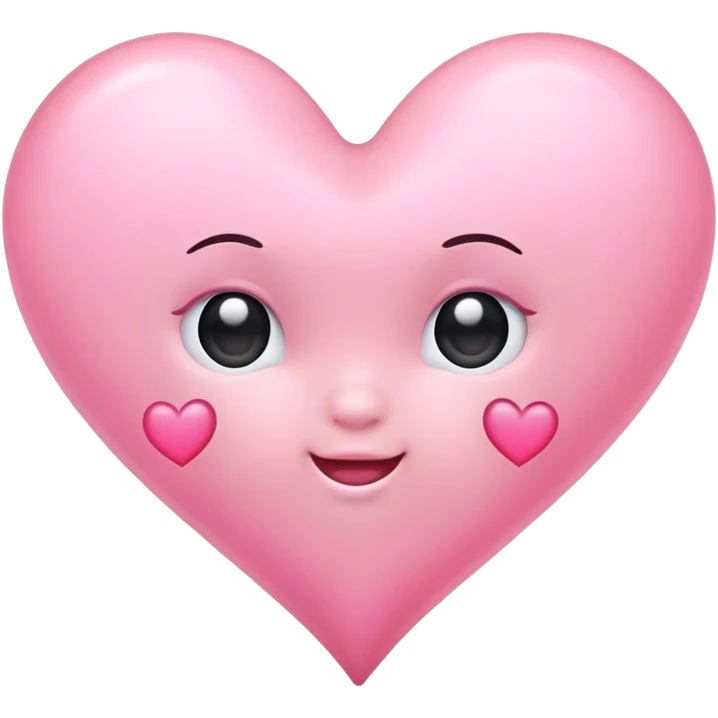 Baby pink heart emoji