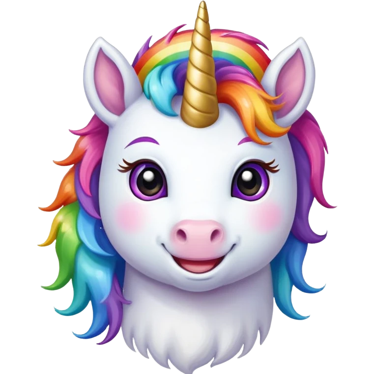 Unicorn smile  emoji