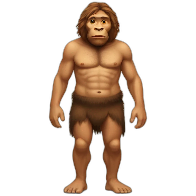 Neanderthal full body emoji