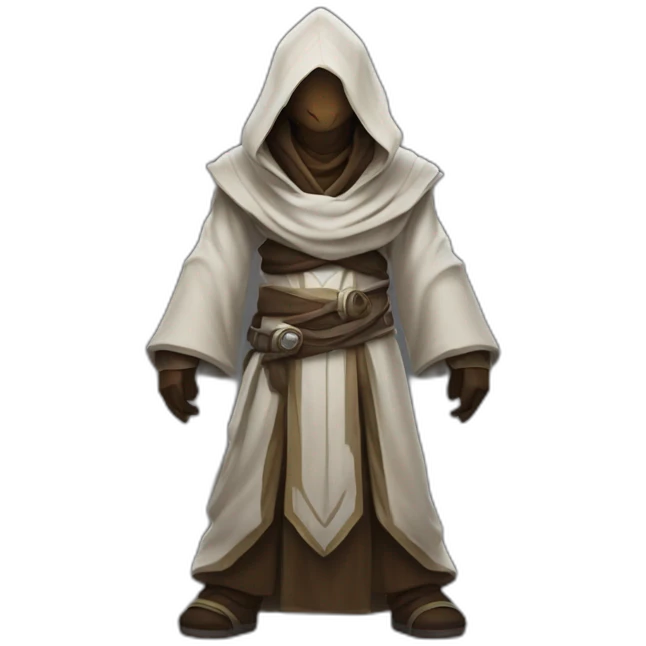 hooded jedi folding arms in world of warcraft emoji
