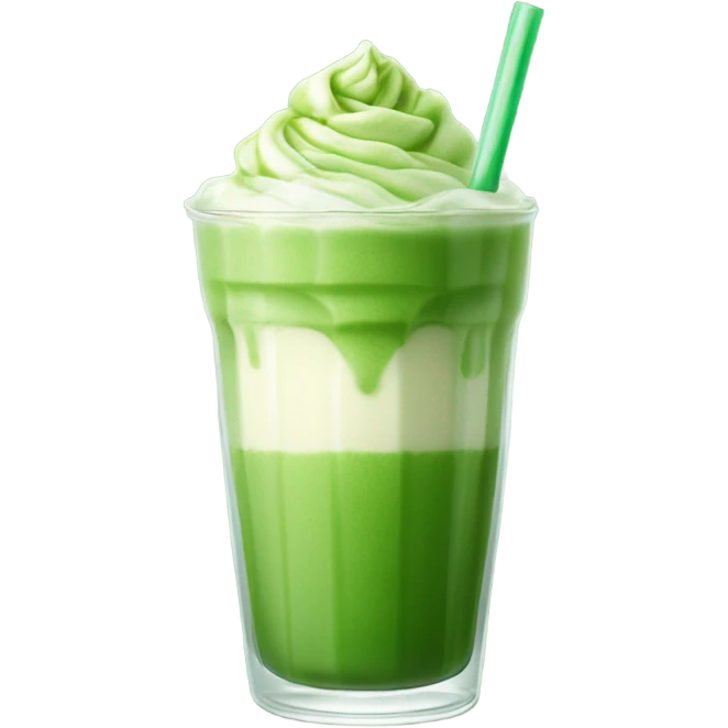 Iced Matcha Latte emoji