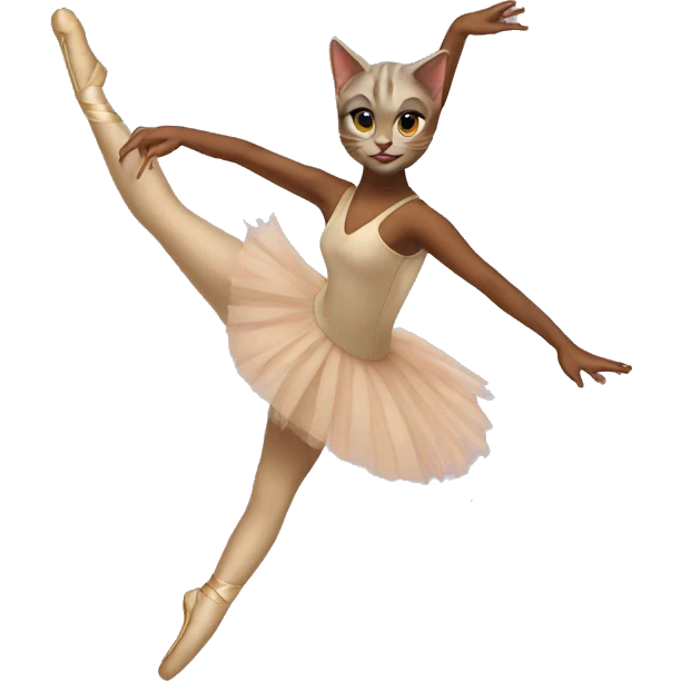 Cat ballet with jades  emoji