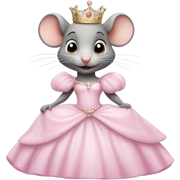 rat princess pink emoji