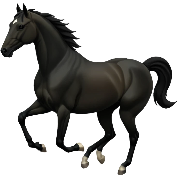 gallop silhouette emoji
