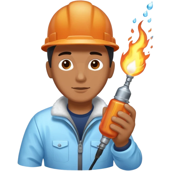 Sculptor blowtorch,Ice. emoji