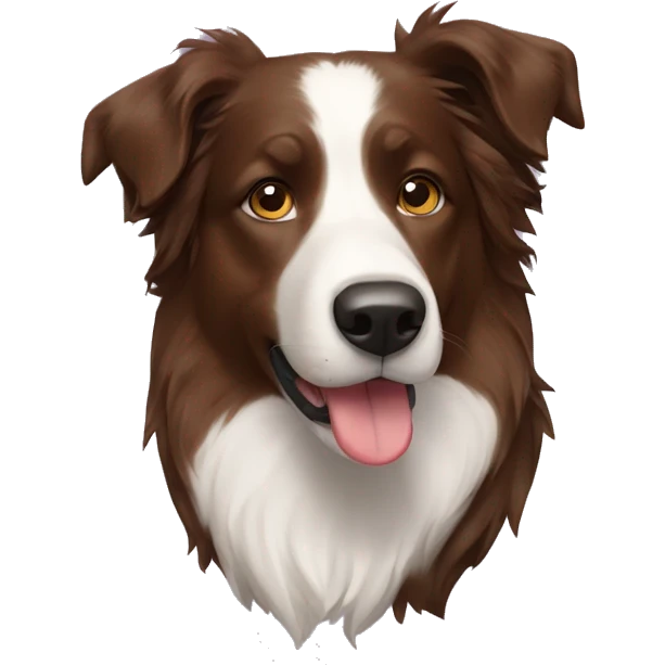 Perro mastin y border collie  emoji